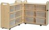 Millhouse Pack-Away Cabinet with 12 Clear Tubs