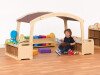 Millhouse Low Level Den Cave Set with Baskets - Taupe Roof