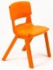 KI Postura+ Classroom Chair - 660mm Height - 8-10 Years - Tangerine Fizz