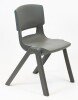 KI Postura+ Classroom Chair - 780mm Height - 11-13 Years - Iron Grey