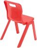 Titan One Piece Classroom Chair - (4-6 Years) 310mm Seat Height - Red